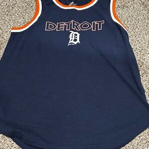 Women’s Detroit Tigers Navy Blue Tank Top